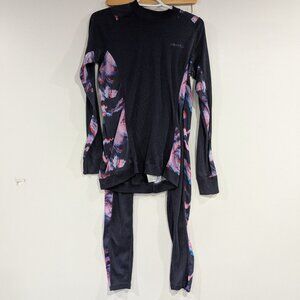 Craft Athletic Baselayer Top and Bottom Set Navy Blue Size Large